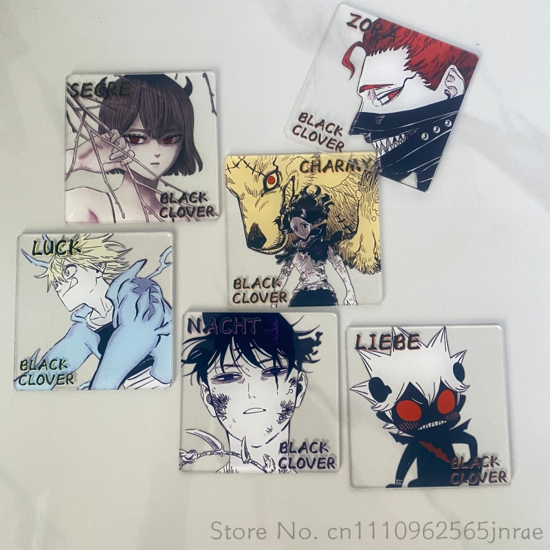Office Furniture Ideas - Posavasos Acrílicos Creativos de Anime Black
