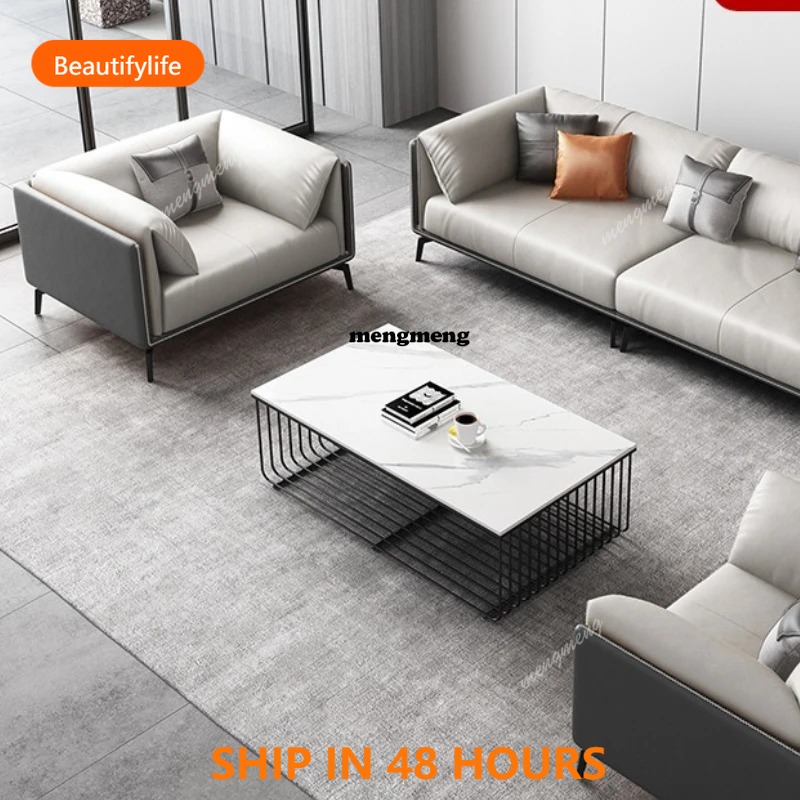 Office Furniture Luxury - 03 Sofás de Oficina de Cuero