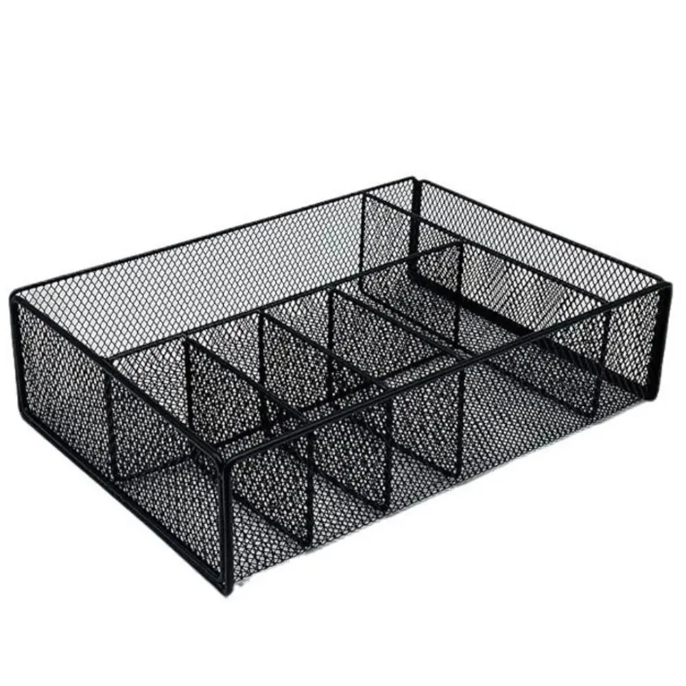 Paper Basket Mesh - Cesta de almacenamiento de Metal negro,