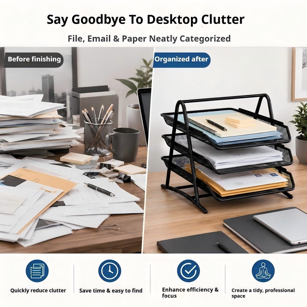 Organizador de archivos de mal - Paper Basket Mesh reseña y precio