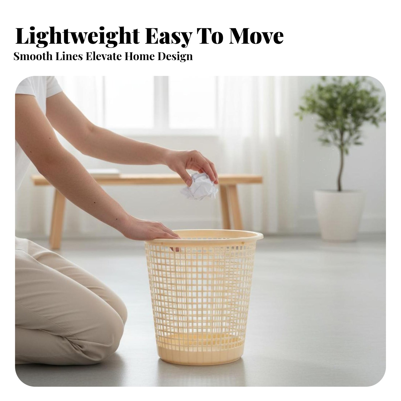 Cesto de basura con ventilació - Paper Basket Mesh reseña y precio