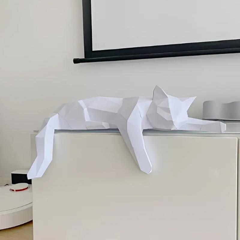 Estatua de gato blanco y negro - Office Furniture Used reseña y precio