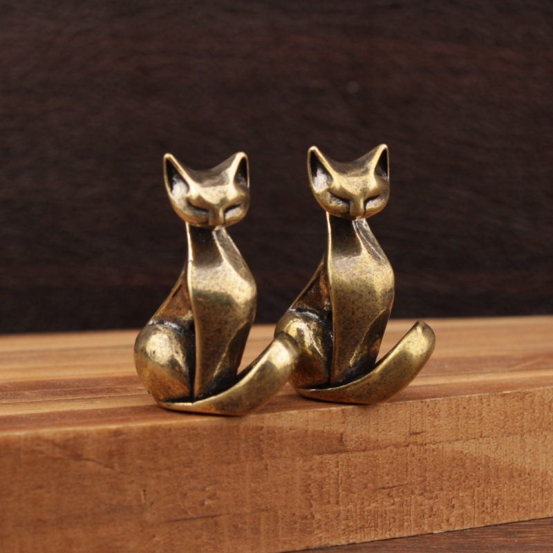 Mini figuras de gatos de latón - Office Furniture Used reseña y precio