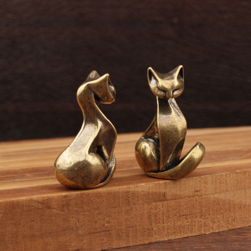 Mini figuras de gatos de latón - Office Furniture Used reseña y precio