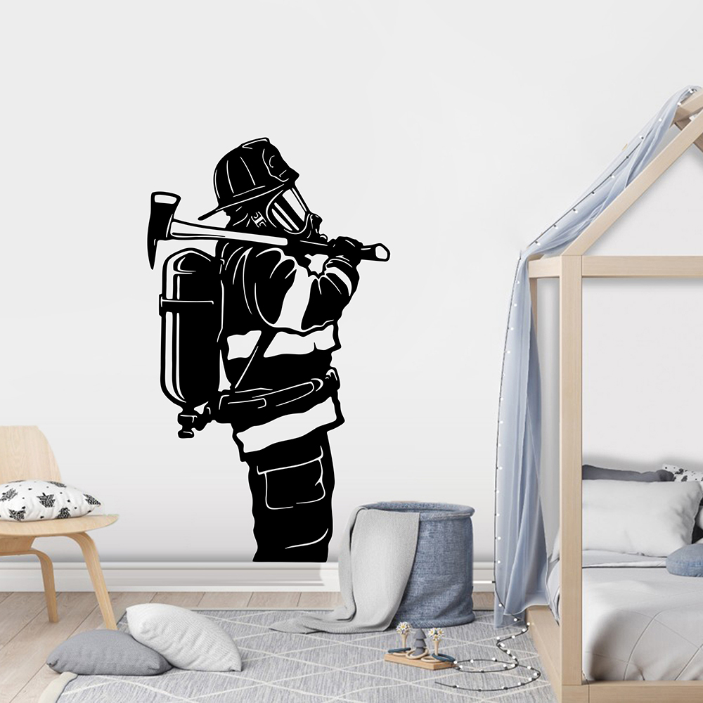 Pegatina de pared de bombero g - Office Furniture Usa reseña y precio