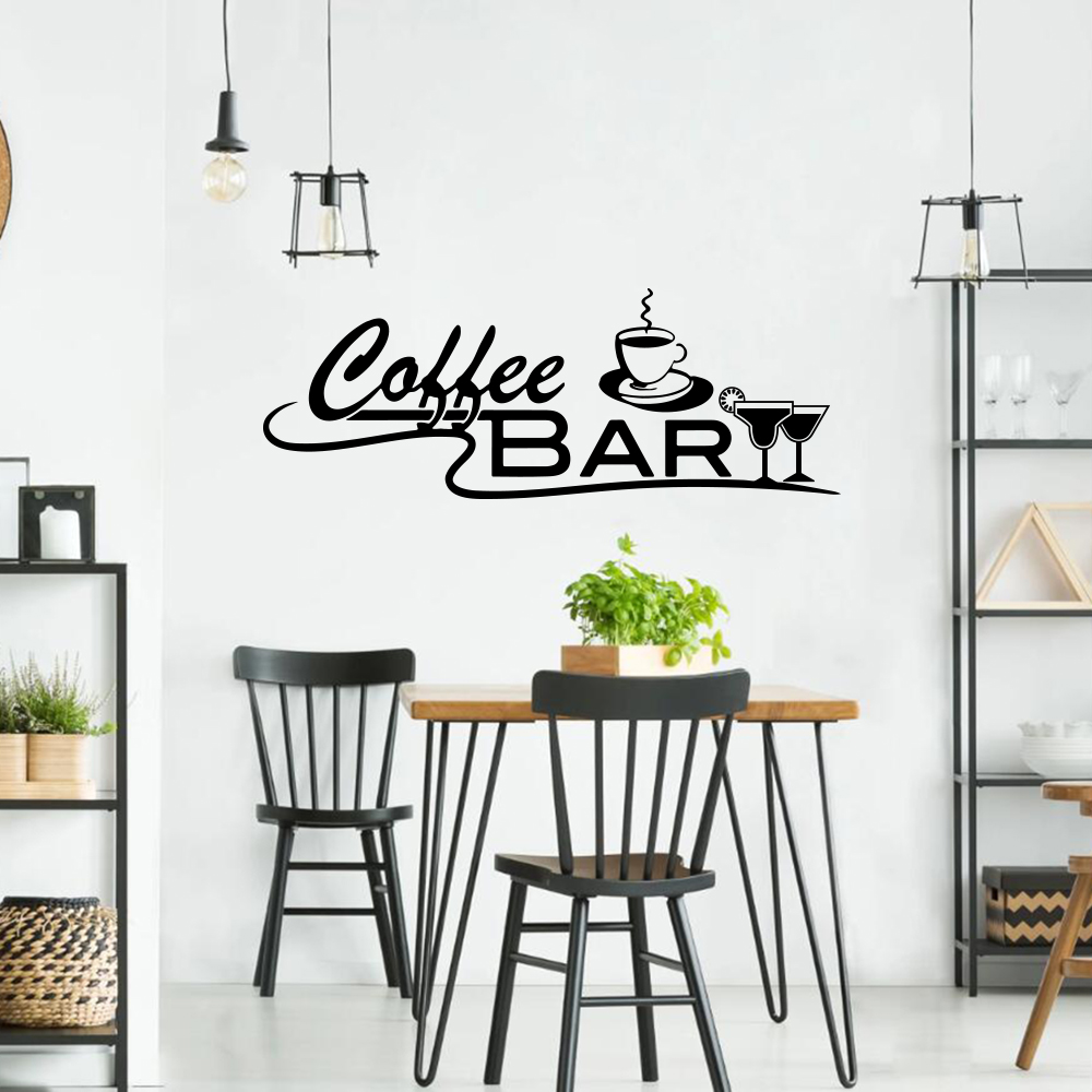 Café Bar tienda ventana pegati - Office Furniture Usa reseña y precio